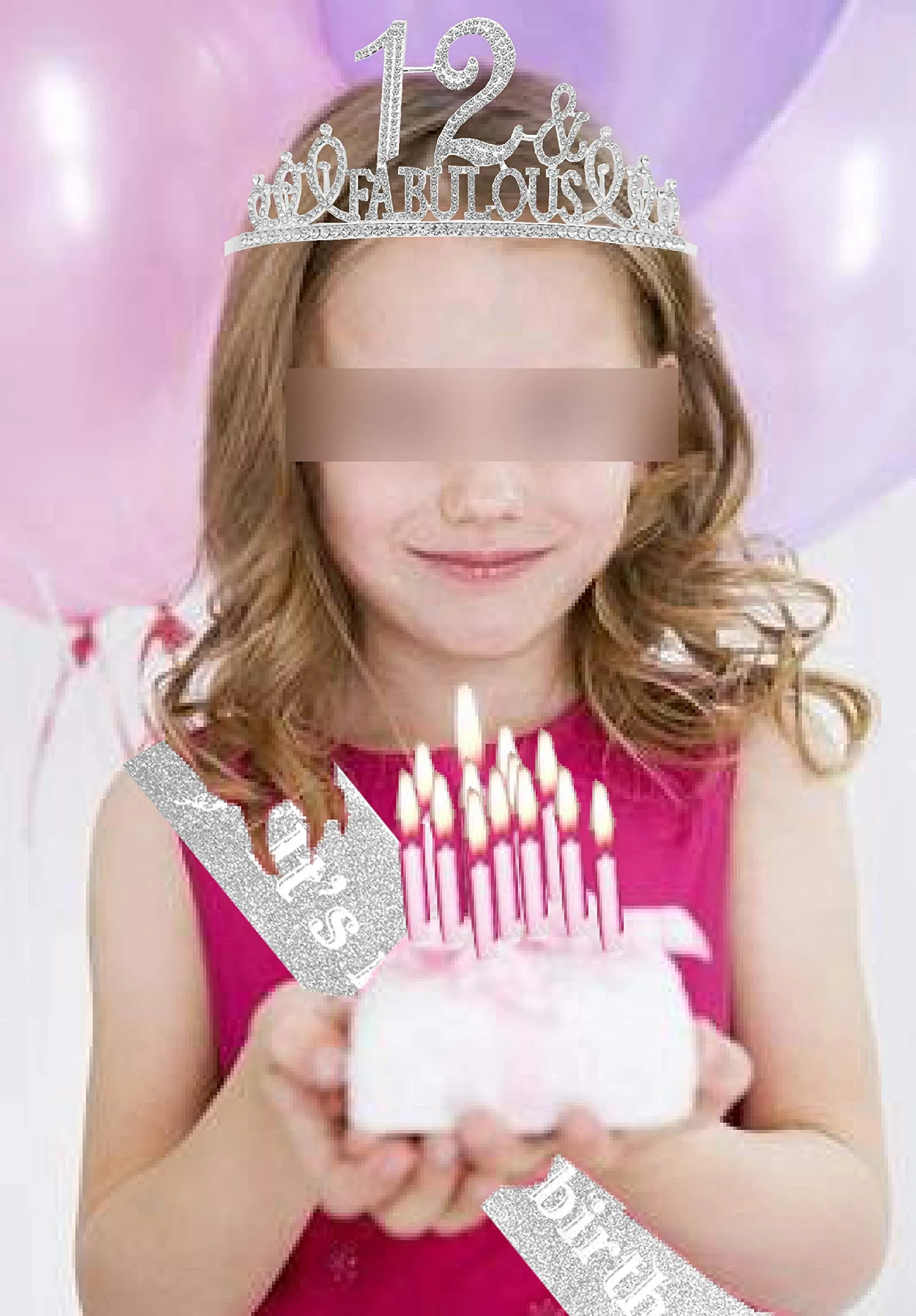 12th Birthday, 12th Birthday Decorations for Girls, 12th Birthday Tiara,12th Birthday