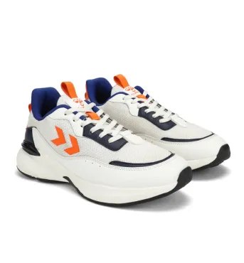 Blaze Men Lace Up Sports White/Orange Shoe