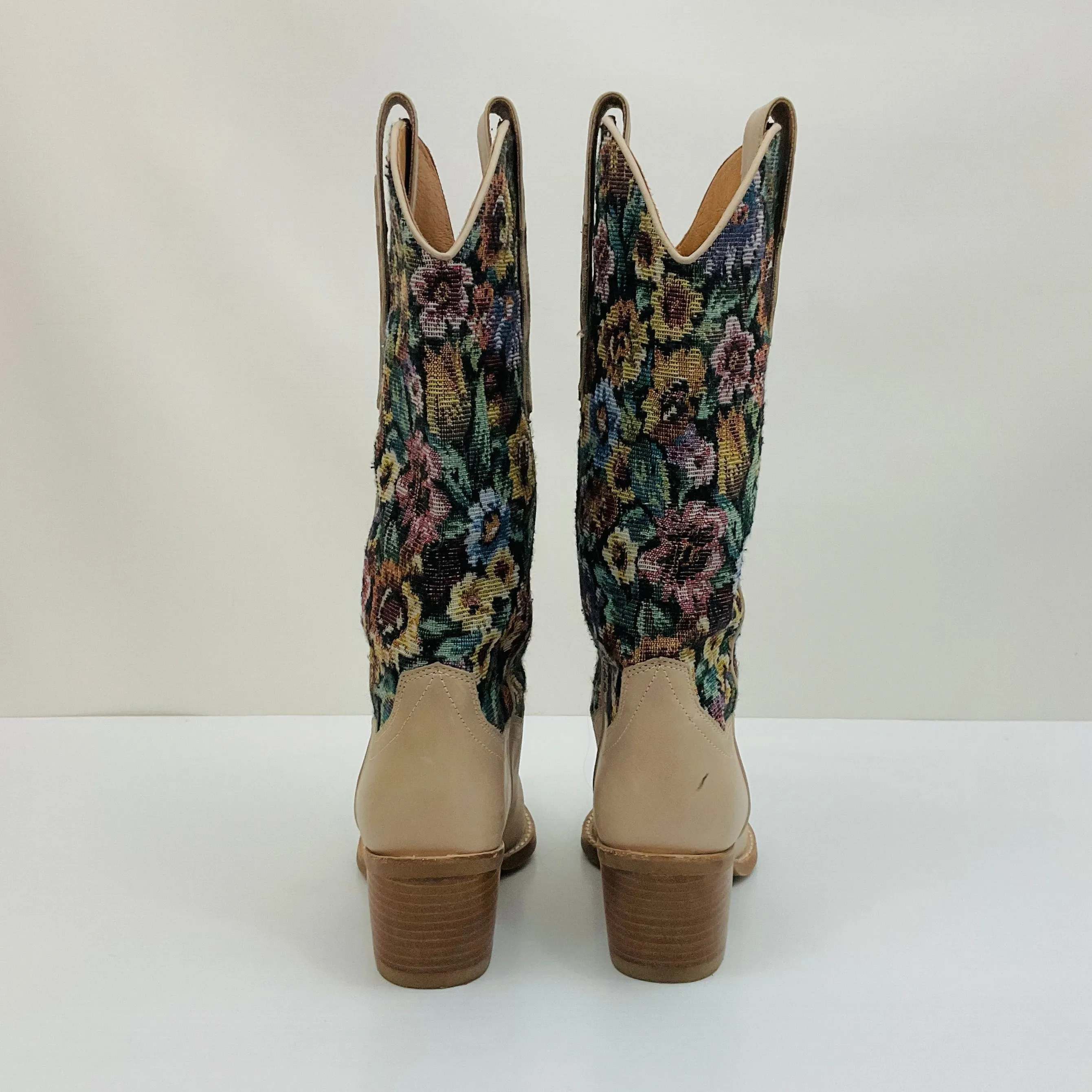 Boots Western By Anthropologie In Floral Print, Size: 6