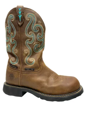 Boots Western By Justin In Brown, Size: 9