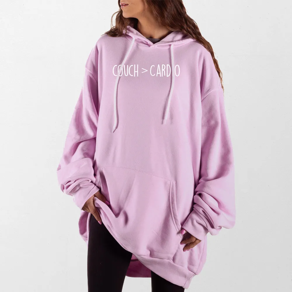 Couch Over Cardio Giant Hoodie