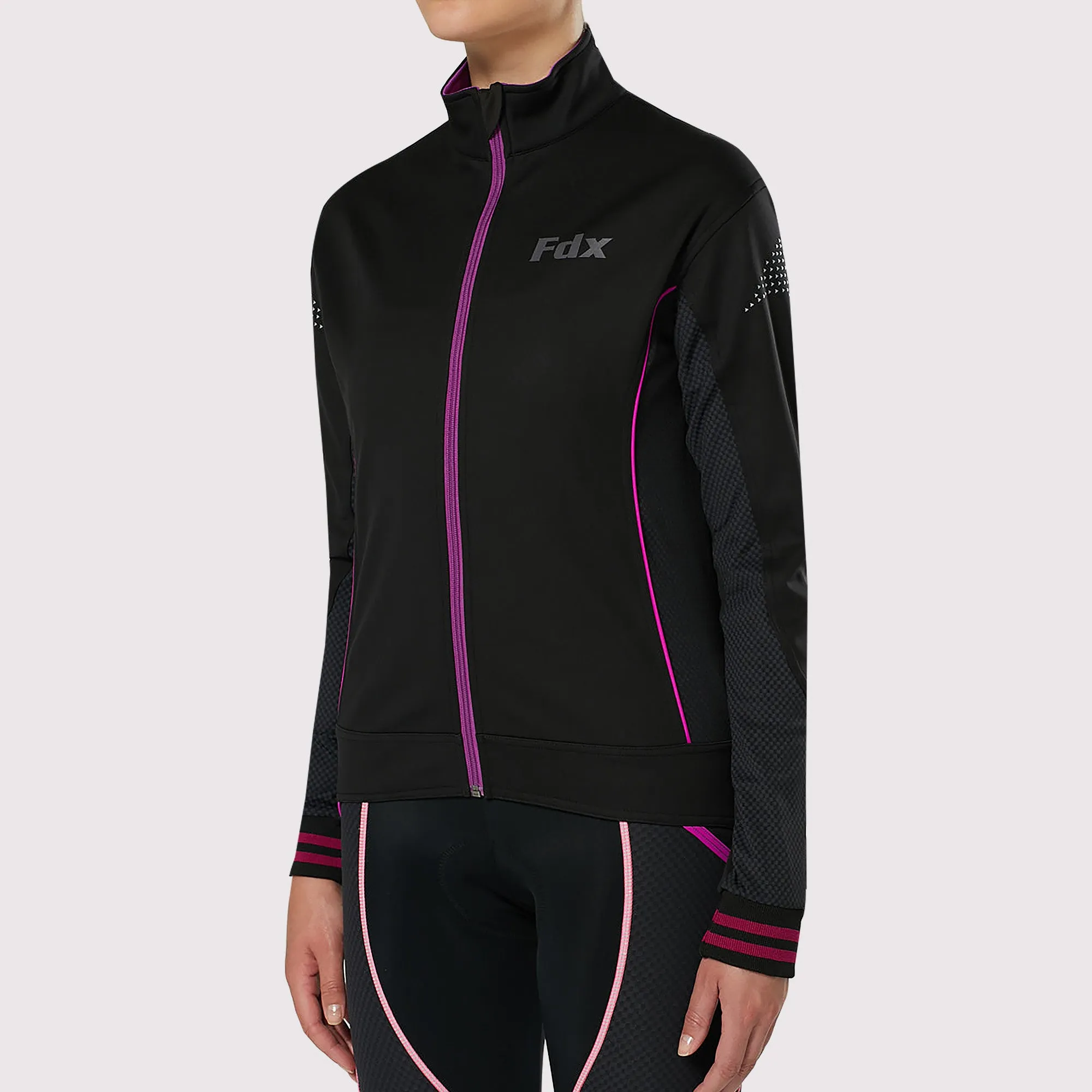 Fdx Propex Purple Women's & Girl's Soft-Shell Wind Stopper Jackets