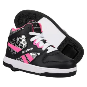 Heelys x Reebok BB 4500 Mid  Black/True Pink/Snow Leopard