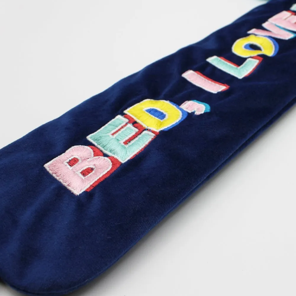 Long Hot Water Bottle 'Bed I Love You'