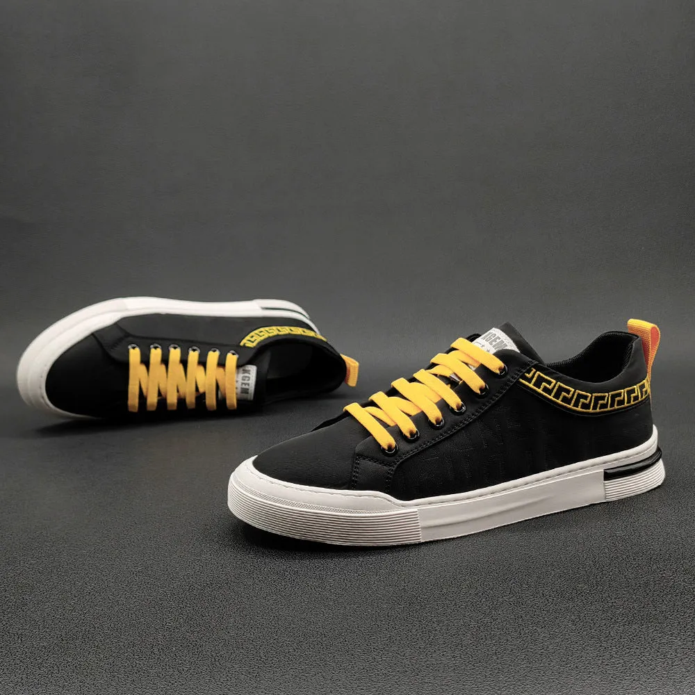 Men Casual Breathable Canvas Flat Sneakers