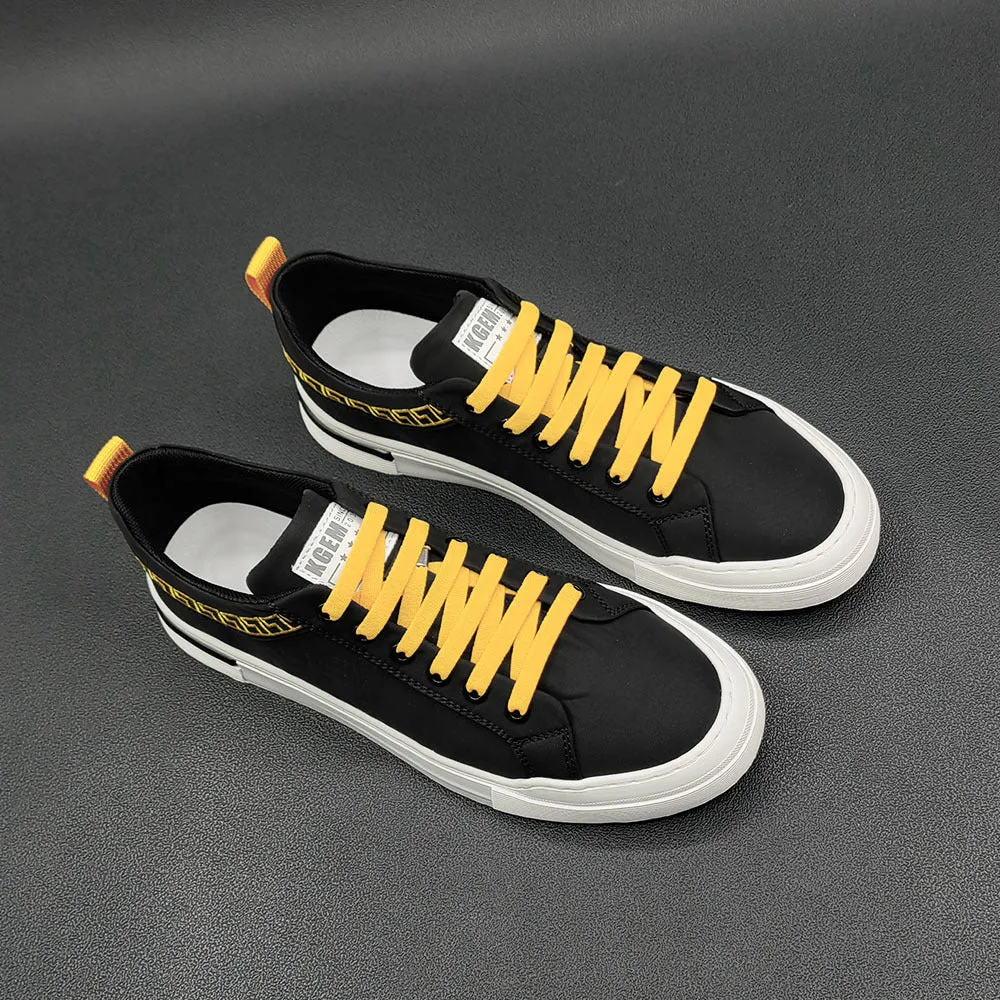 Men Casual Breathable Canvas Flat Sneakers