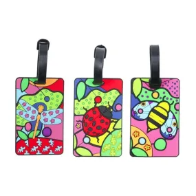 Mia Toro Pop Bugs 3-Piece Rubber Luggage Tags