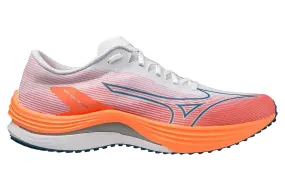 Mizuno Wave Rebellion Flash D White/Blue Ashes/Light Orange Mens