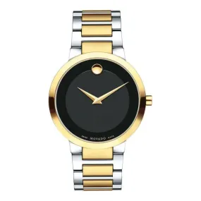 Movado Modern Classic Men’s Two-Tone 39.2mm Gold Pvd Finish 0607120