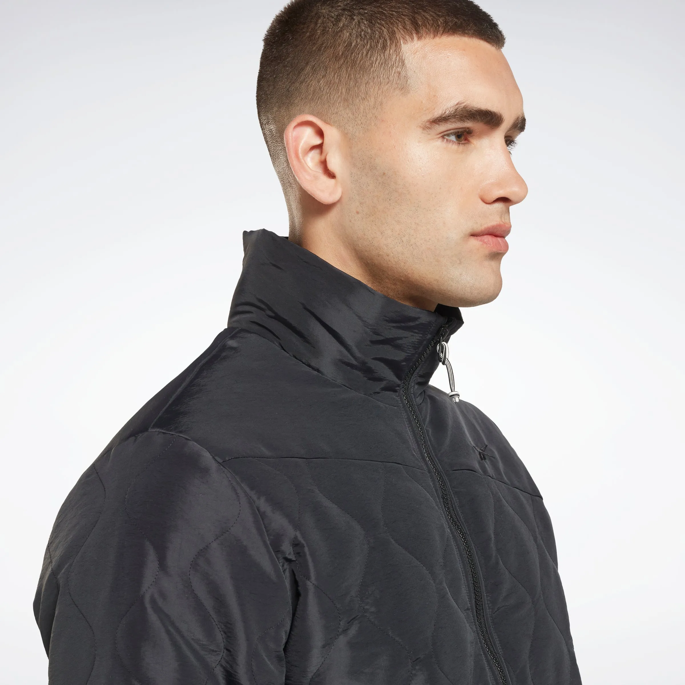 Reebok Apparel Men Outerwear Fleece-Lined Jacket Black