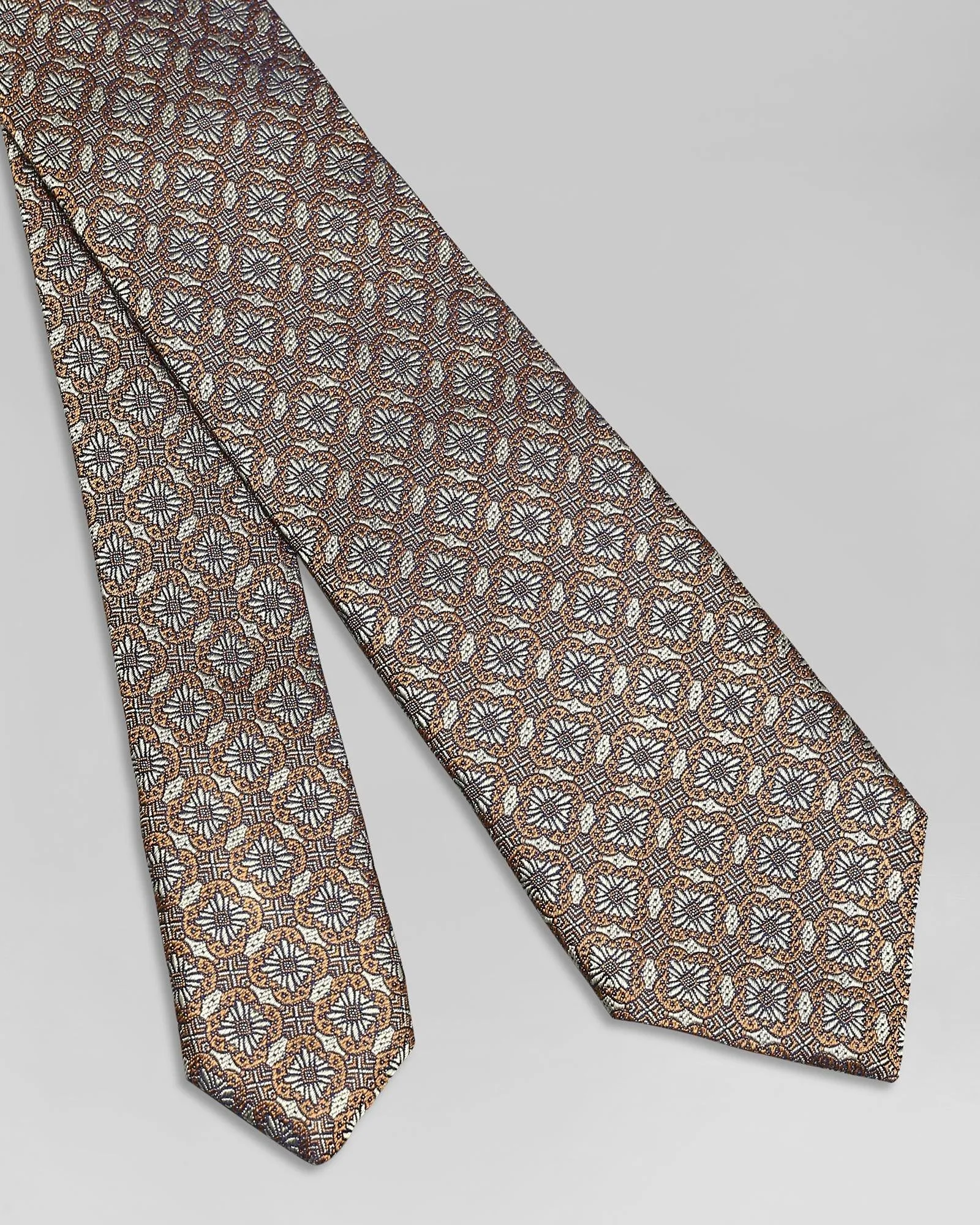 Silk Mustard Textured Tie - Quincy