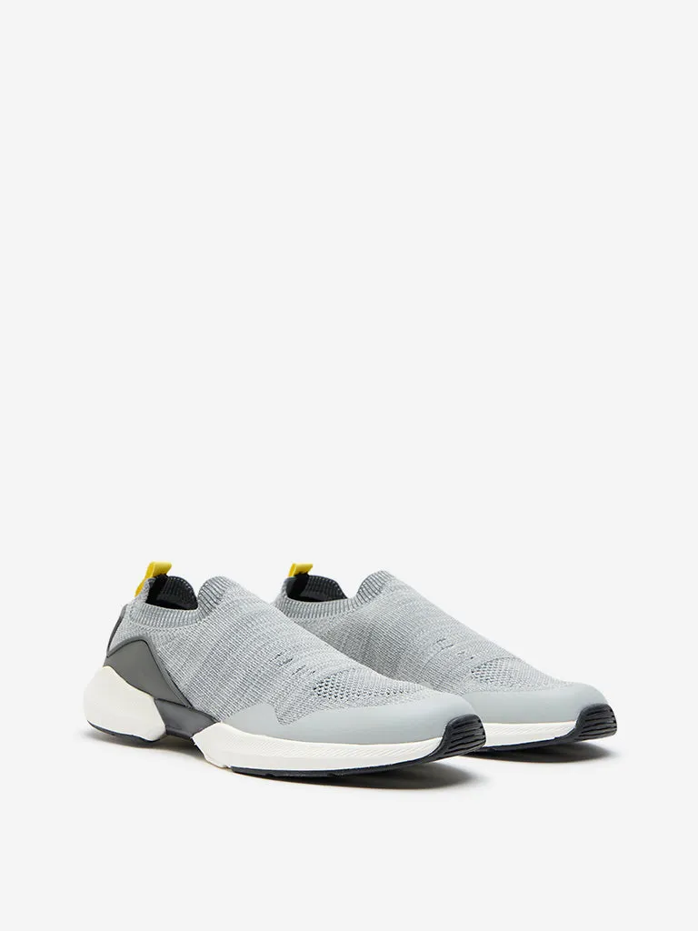 SOLEPLAY Grey Knitted Slip-On Shoes